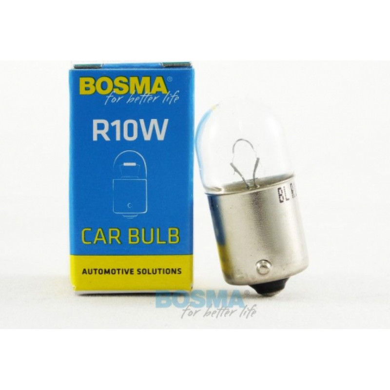 Bosma Autolampa 12V 10W  BA15S, kastītē