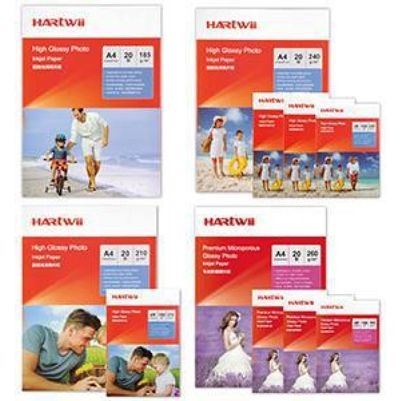 Fotopapīrs A3 240g 20lap matēts divpusīgs Hartwii