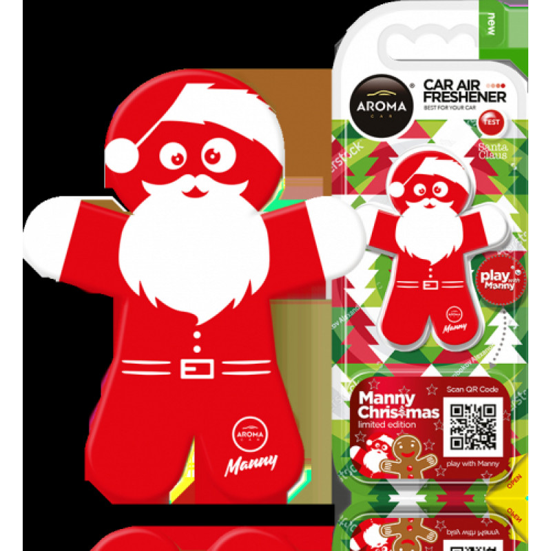 Aroma Car gaisa atsv. Manny Santa Claus Cherry