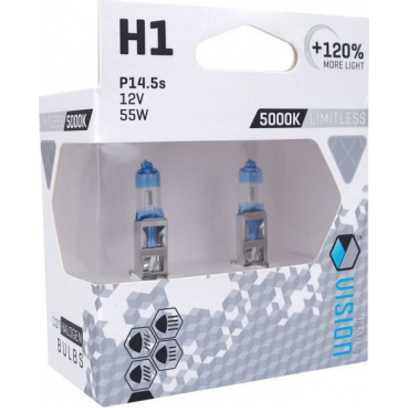 Carmotion Auto spuldžu komplekts, H1 12V, 55W, 5000K, +120%