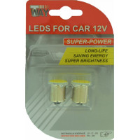 Autoduals B2-9 Autolampas LED BA15s, SMD, COB, baltas, 2gab