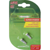 Autoduals B2-9 Autolampas LED T5, 1SMD, baltas, 2gab
