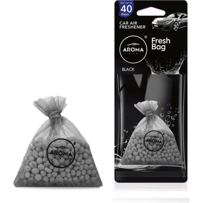 Aroma Car gaisa atsvaidzinātājs - Fresh bag Pearls - Black