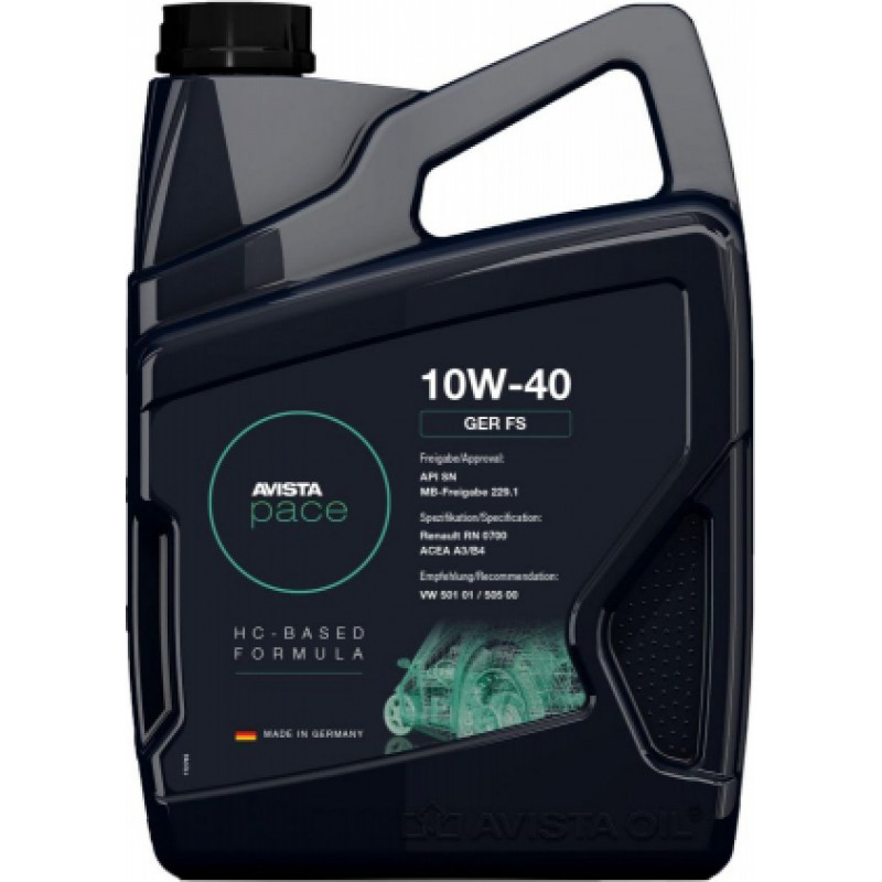 Avista Oil Motoreļļa Avista GER FS SAE 10W-40 (5L)