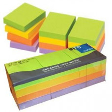 Līmlapiņas 40x50mm NEON Spring 12gab.x100lap.(4 kr.x3gab) IN