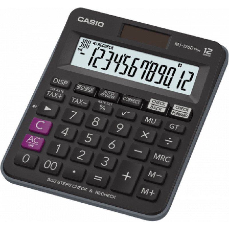 Galda kalkulators CASIO MJ-120+, 127 x 148 x 29 mm