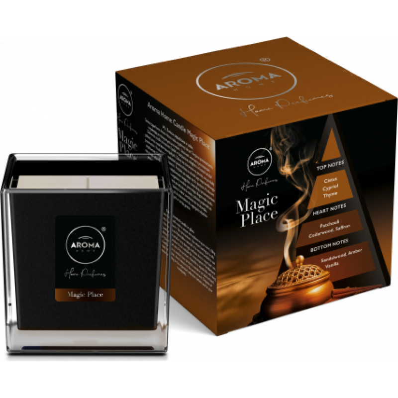 Aroma Aromātiskā svece Black Series 155g, Magic Place