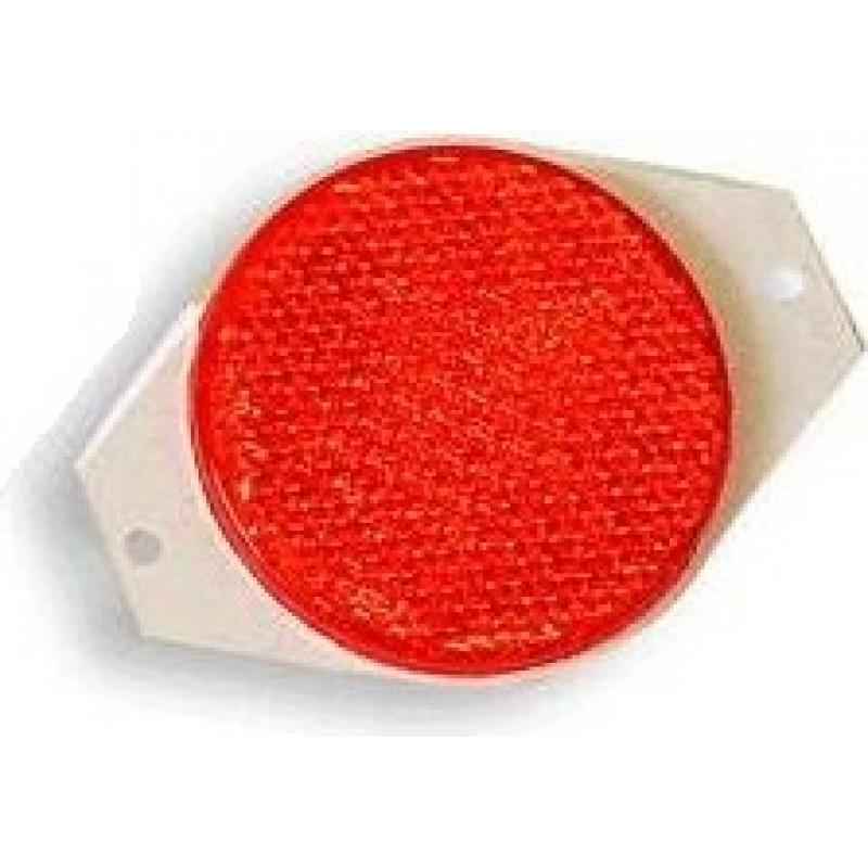 B-11 Atstarotājs apaļš pieskrūvējams, sarkans 75mm