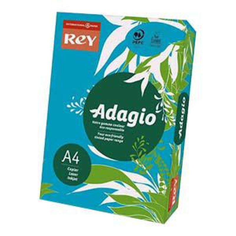 Krāsains papīrs REY 51 A4/250lp/160g/m2 spilgti zila krāsa