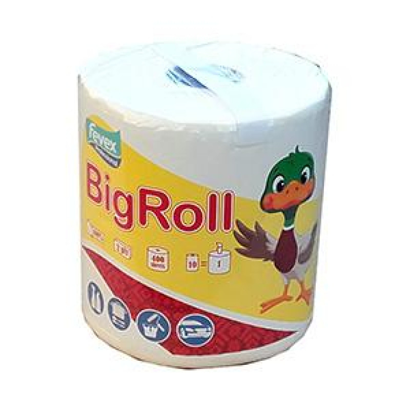 Dvieļi Big Roll,  91m,  2 slāņi,  100% celuloze,  AMOOS