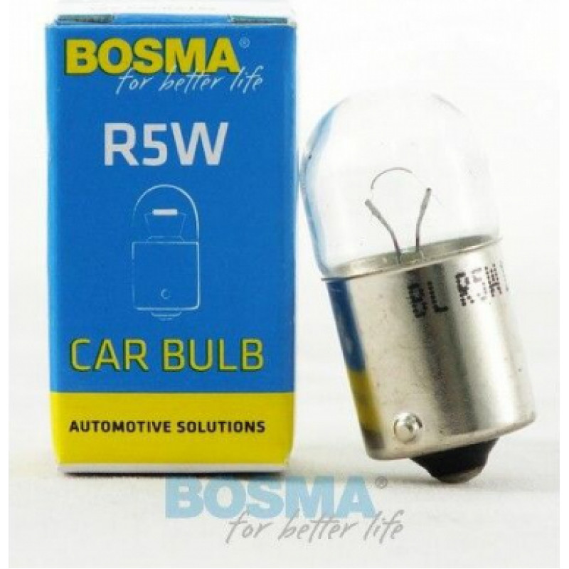 Bosma Autolampa 12V 5W  BA15S, kastītē