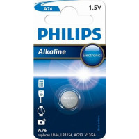 Philips B-5 Baterijas PHILIPS A76/LR44/AG13, 1.5V Alkaline, 1 gab.
