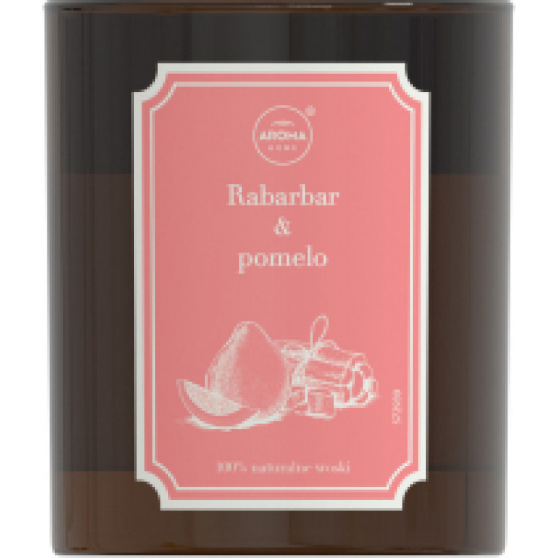 Aroma Aromātiskā svece Herbarium 160g, Rabarbar & Pomelo