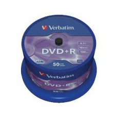 DVD+R 4.7Gb 120min 16x cake 50 Verbatim цена за 1 DVD