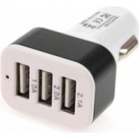 B-15 Telefona lādētājs, sadalītājs, 3 x USB, 12/24V