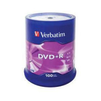 DVD+R 120min 4, 7Gb par 1gab Verbatim iepak.100gab