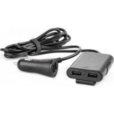 B-15 Telefona lādētājs, pagarinātājs, 4 x USB, 12/24V, 1,5m
