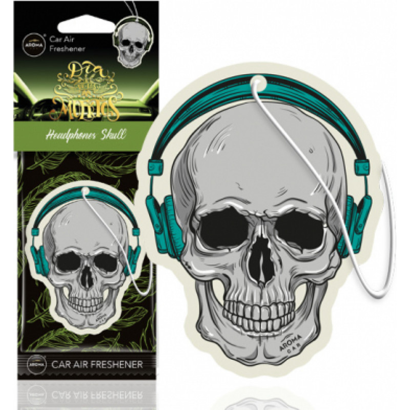 Aroma Car gaisa atsv. Headphones Skull