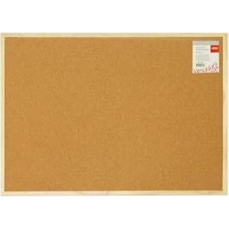 Tāfele korķa 90x60cm,  koka rāmis