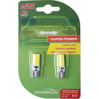 Autoduals B2-9 Autolampas LED T10 Canbus, COB, baltas, 2gab