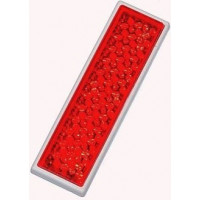 B-11 Atstarotājs četrstūrains pašlīmējošs, sarkans 70x20 mm