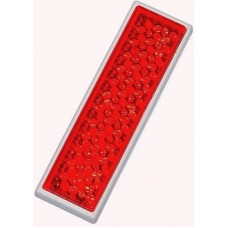 B-11 Atstarotājs četrstūrains pašlīmējošs, sarkans 70x20 mm