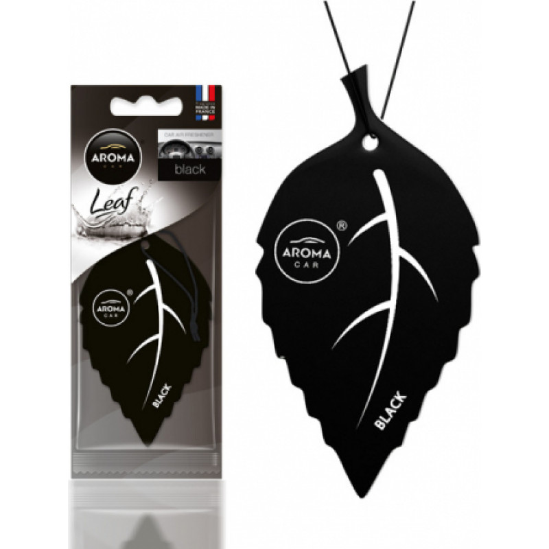 Aroma Car gaisa atsv. Leaf  Black