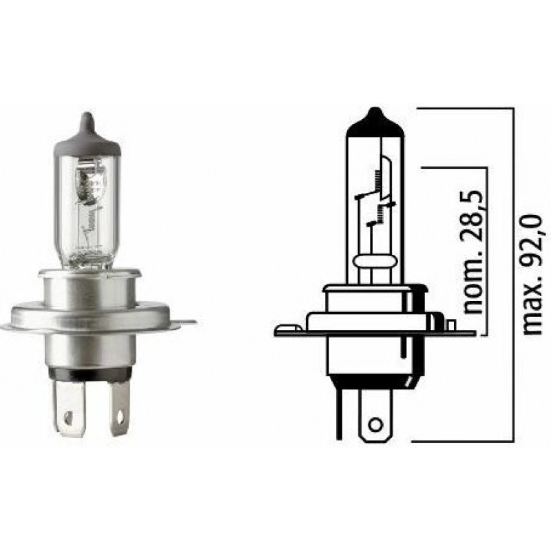 Bosma Autolampa H4 12V 60/55W P43T