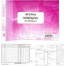 Avansa norēķins ar PVN ailēm,  A5D