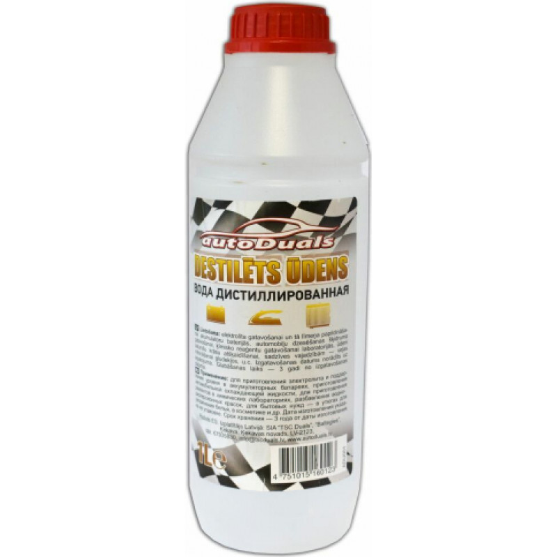 Autoduals Destilēts ūdens AutoDUALS, 1L