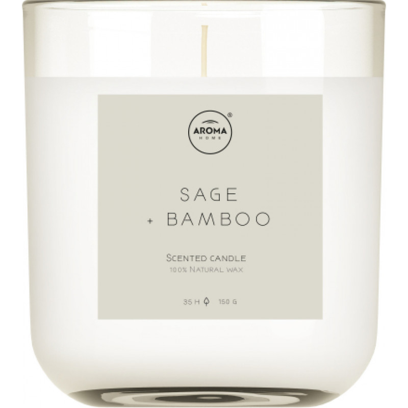 Aroma Aromātiskā svece Simplicity 150g, Sage& Bamboo