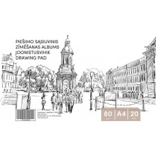Zīmēšanas albums, A4, 80 gsm, 20 loksnes ( Gab. x 5 )