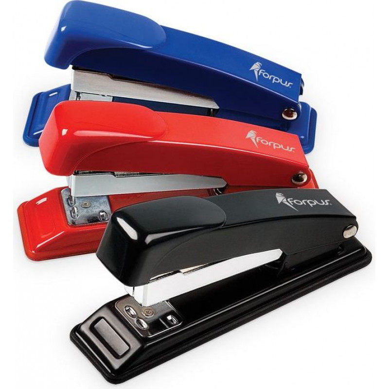 Skavotājs FORPUS sašuj līdz 20 lapām, melns, 24/6