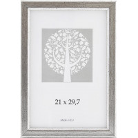 Foto rāmis, plastmasas, A4, 21x29,7 cm, vintage sudraba krāsā