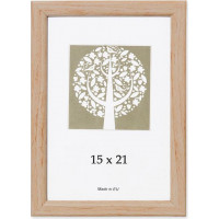 Foto rāmis, plastmasas, A5, 15 x 21 cm, koka krāsā