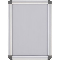 Plakāta rāmis BI-OFFICE A4, salokāmas noapaļotas malas, alumīnija rāmis