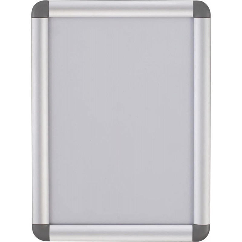 Plakāta rāmis BI-OFFICE A4, salokāmas noapaļotas malas, alumīnija rāmis