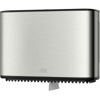 Tualetes papīra ruļļu dozators TORK MINI JUMBO T2, 355 x 254 x 133 mm, nerūsējošais tērauds