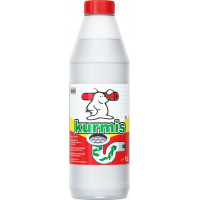 Līdzeklis kanalizācijas cauruļu tīrīšanai un aizsērējumu profilaksei KURMIS, 1l ( Gab. x 2 )
