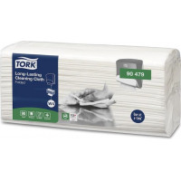 Tīrīšanas lupatiņa TORK, īpaši izturīga, 90479, 1 kārta, 41cm x 35,5cm, balta krāsa