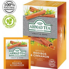 Tēja AHMAD Alu ROOIBOS & CINNAMON, 20 maisiņi x1.5 g paciņā ( Gab. x 2 )