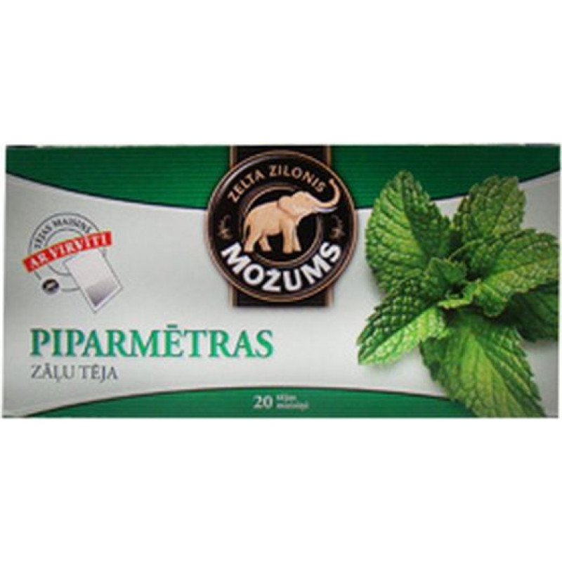 Zāļu tēja MOŽUMS, piparmētru, 20 maisiņi paciņā ( Gab. x 3 )