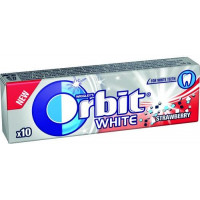 Košļājamā gumija ORBIT White Strawberry Stickpack 10 gab. ( Iepak. x 5 )