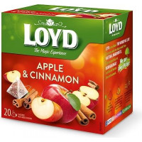Augļu tēja LOYD Pyramids ar āboliem un kanēli 20 x 2.2g ( Gab. x 2 )