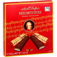 Šokolāde MAITRE TRUFFOUT Mozartbars Marzipan, kārbā, 200g