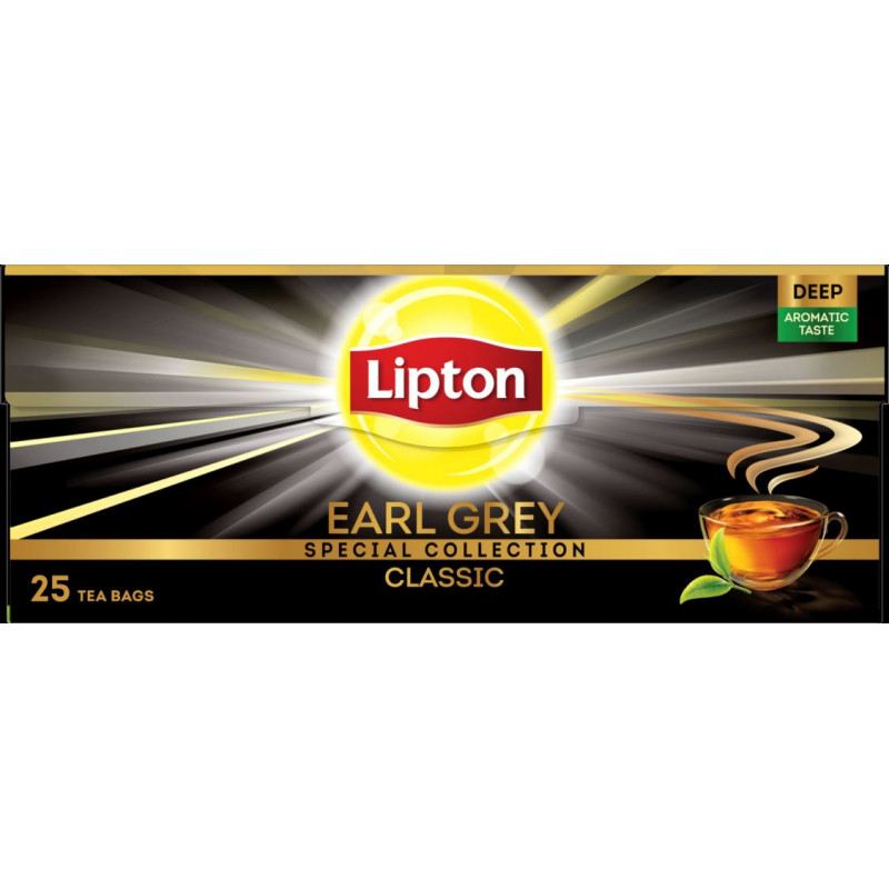 Melnā tēja LIPTON Earl Grey Classic, 25gab ( Gab. x 2 )