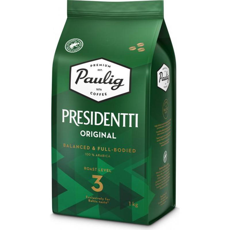 Paulig Presidentti Original 1kg kafijas pupiņas