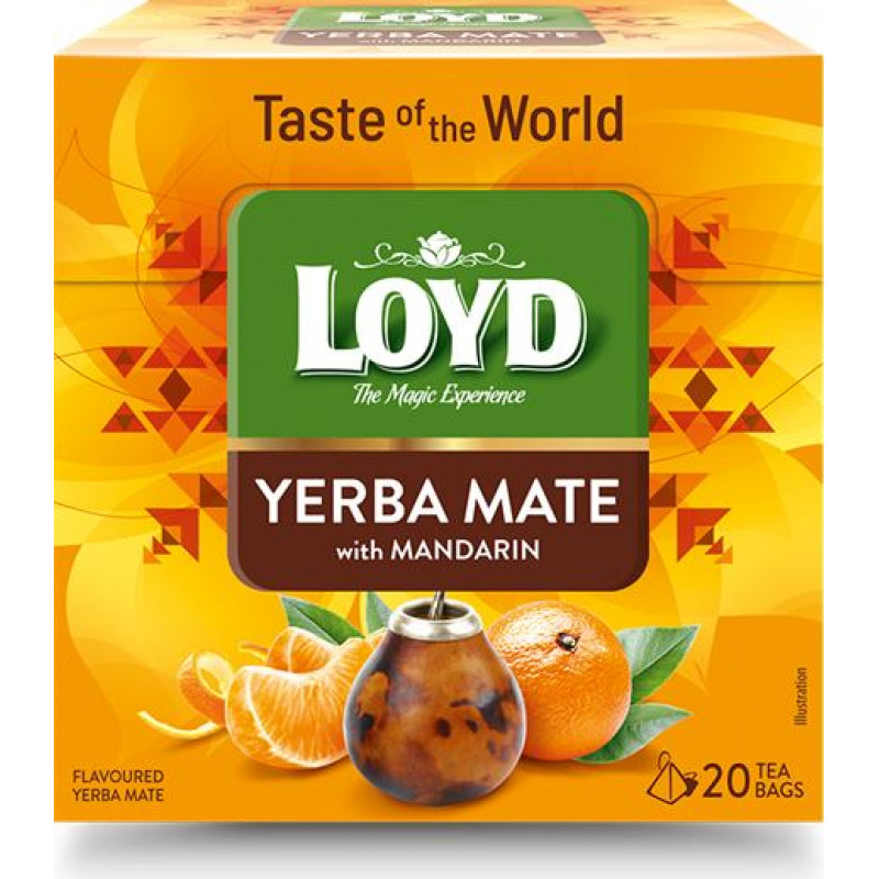 Tēja LOYD Yerba Mate&Mandarine 20 x 1,7g ( Gab. x 2 )