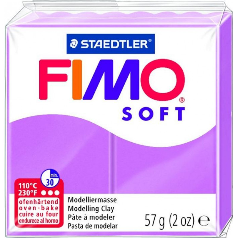 Cietējoša modelēšanas masa FIMO SOFT, 57 g, lavandas krāsa ( Gab. x 2 )