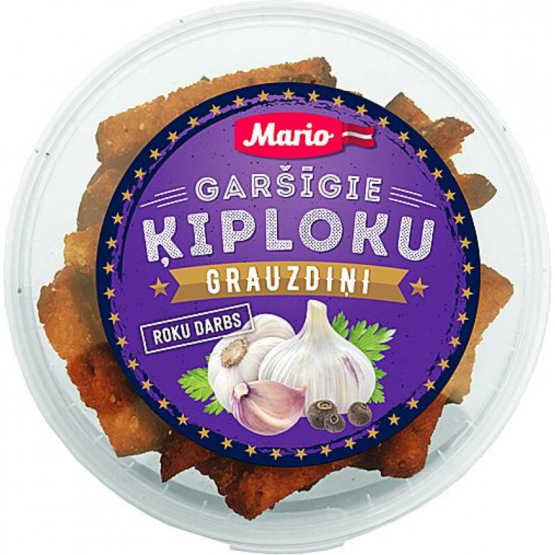 Grauzdiņi MARIO, ar ķiploku garšu, 450g ( Gab. x 5 )
